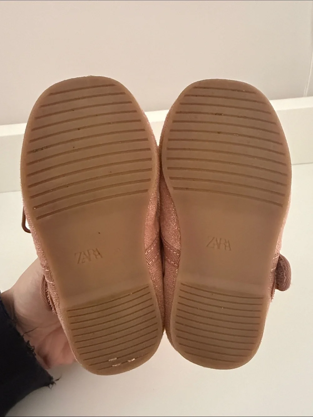 Zara Kids Dusty Rose Mary Jane Shoes